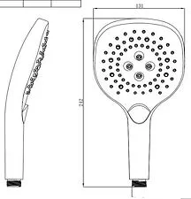 Душевая лейка Maxonor Pure Life PL23