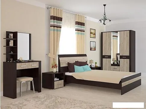 Комод Интерлиния Коламбия КЛ-11 (дуб венге/дуб серый)