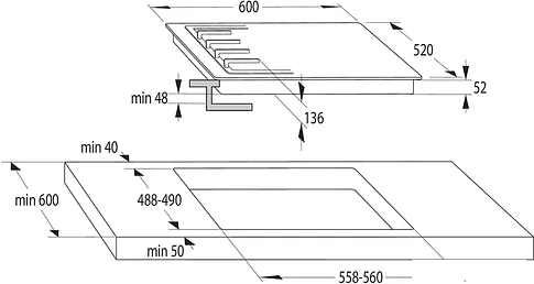 Варочная панель Gorenje GT642AXW