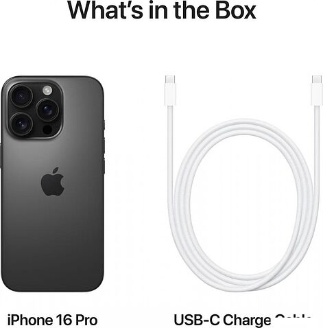Смартфон Apple iPhone 16 Pro Dual SIM 128GB (черный титан)
