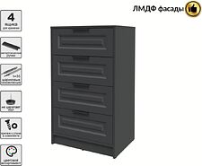 Комод Интерлиния Концепт КТ-К60 Деко (антрацит/пепел)