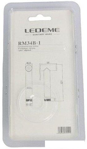 Душевая лейка Ledeme M34B-1 (черный)