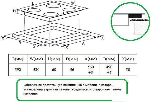 Варочная панель Schtoff I60H15 Black