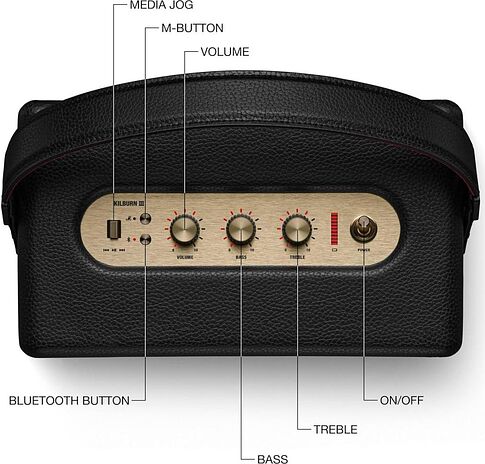 Беспроводная колонка Marshall Kilburn III (черный/латунь)
