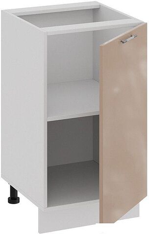 Шкаф напольный Трия Весна 1Н45 (белый/кофе с молоком)