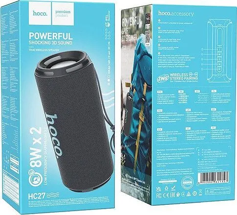 Беспроводная колонка Hoco HC27 (серый)