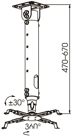 Кронштейн Kromax PROJECTOR-100