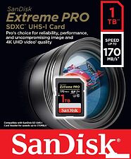 Карта памяти SanDisk Extreme PRO SDXC SDSDXXY-1T00-GN4IN 1TB Карта памяти SanDisk Extreme PRO SDXC SDSDXXY-1T00-GN4IN 1TB