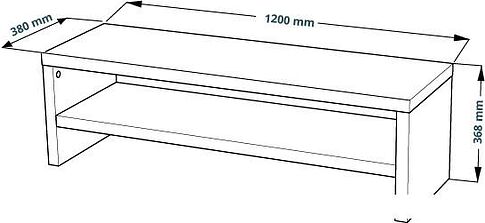 Тумба Mebelain Enkel TV12 (дуб беленый)