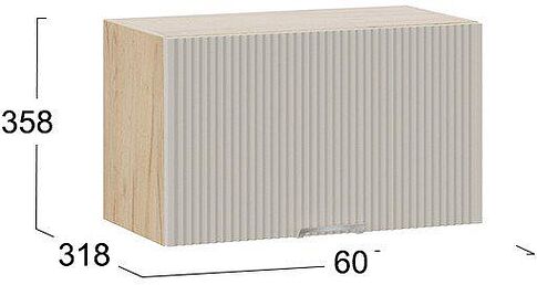 Шкаф напольный Трия Кимберли 1В6Г (дуб крафт золотой/крем)