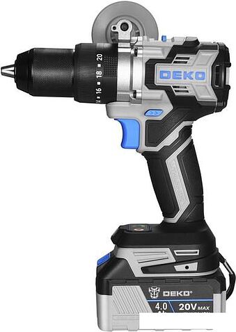 Ударная дрель-шуруповерт Deko DKCID20 Pro 063-4437 (с 2-мя АКБ, кейс)