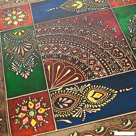 Журнальный столик TetChair Secret De Maison Havely mod. BJ-001 (дерево манго/этническая роспись)