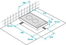 Варочная панель BEKO HDMC 32400 TX Варочная панель BEKO HDMC 32400 TX