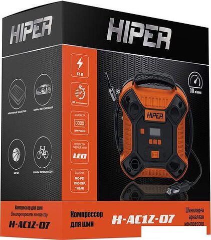 Автомобильный компрессор Hiper H-AC12-07