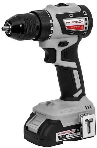 Дрель-шуруповерт Интерскол ДАУ-13/18В 50 802.2.2.70 (с 2-мя АКБ, кейс)