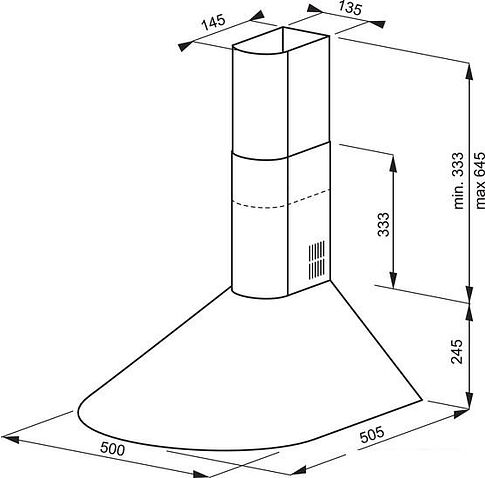 Кухонная вытяжка Hansa OKC5111MIH