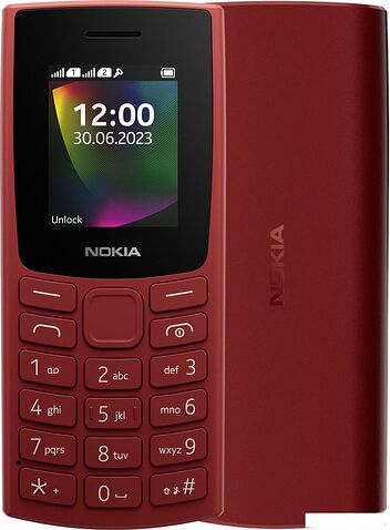 Кнопочный телефон Nokia 106 (2023) Dual SIM TA-1564 (красный)
