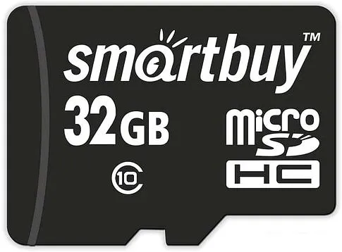 Карта памяти Smart Buy microSDHC SB32GBSDCL10-01LE 32GB (с адаптером)