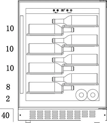 Винный шкаф Temptech PRESPROX60SRB