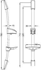 Душевая штанга IDDIS A30311