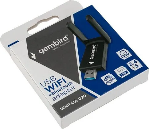 Wi-Fi/Bluetooth адаптер Gembird WNP-UA-020