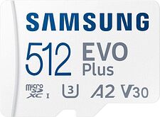 Карта памяти Samsung EVO Plus 2024 microSDXC 512GB (с адаптером) Карта памяти Samsung EVO Plus 2024 microSDXC 512GB (с адаптером)