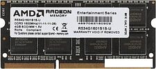Оперативная память AMD Radeon R5 Entertainment 4GB DDR3 SODIMM PC4-12800 R534G1601S1S-U Оперативная память AMD Radeon R5 Entertainment 4GB DDR3 SODIMM PC4-12800 R534G1601S1S-U