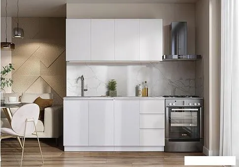 Готовая кухня Артём-Мебель Мэри СН-114 ДСП 1.6м (белый)