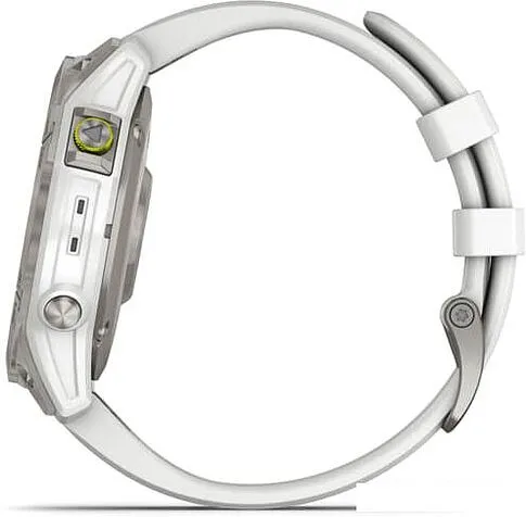 Умные часы Garmin Epix Sapphire Gen 2 (серебристый титан/белый)