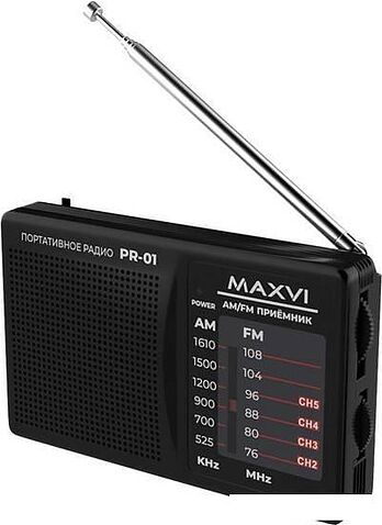 Радиоприемник Maxvi PR-01 (черный)