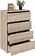 Комод Кортекс-мебель Бари 80 4ш (дуб сонома/дуб сонома/береза)