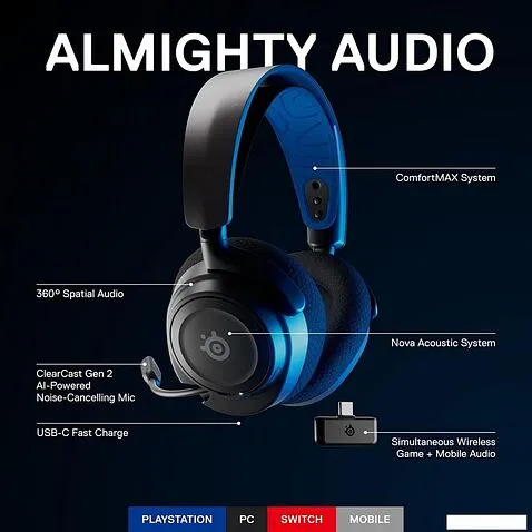 Наушники SteelSeries Arctis Nova 7P Wireless