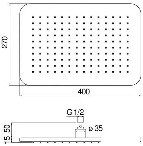 Верхний душ Nobili AD139/133CR
