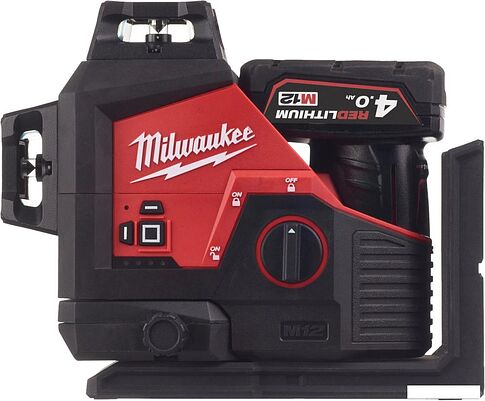 Лазерный нивелир Milwaukee M12 3PLKIT-401P 4933478960 (с 1-им АКБ, кейс)