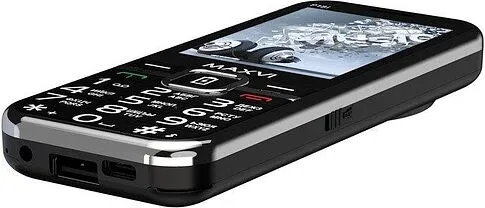 Кнопочный телефон Maxvi P18i (черный)