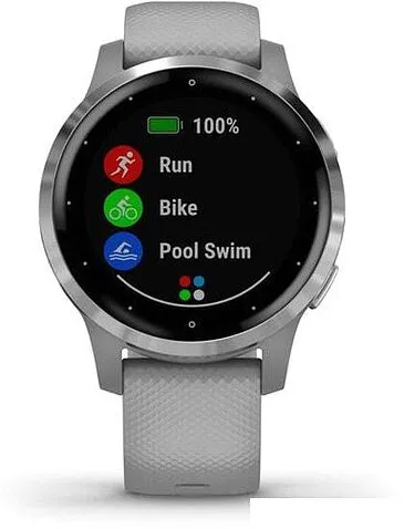 Умные часы Garmin Vivoactive 4s (серый/серебристый)