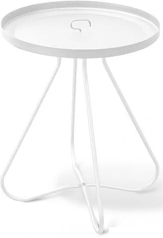 Журнальный столик Sheffilton SHT-CT3 (белый муар)