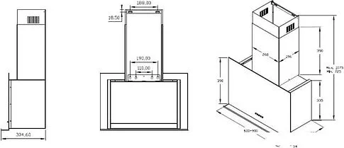 Кухонная вытяжка Korting KHC 95330 GN