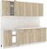Готовая кухня Кортекс-мебель Корнелия Лира-лайт 2.4м (дуб сонома/королевский опал)
