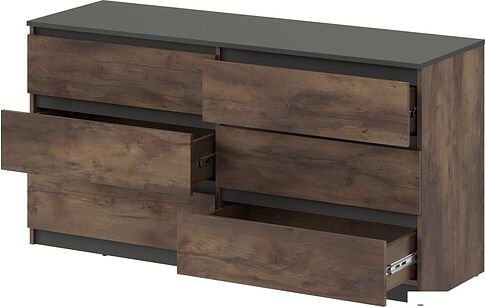 Комод MyStar ИВ-121.09 (таксус/графит)