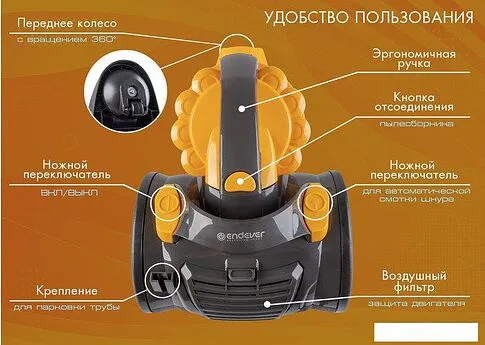 Пылесос Endever SkyClean VC-640