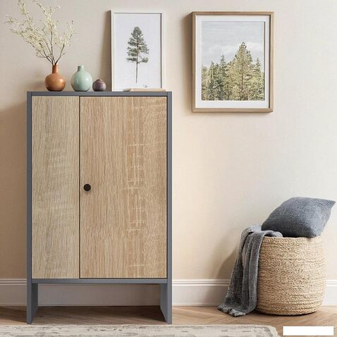 Тумба Mio Tesoro Мини 1 дверь 2.07.03.090.13 (серый/сонома)