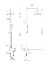 Душевая система Ledeme L72401