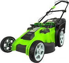 Колёсная газонокосилка Greenworks G40LM49DBK4 (с 1-м АКБ 4 Ah) Колёсная газонокосилка Greenworks G40LM49DBK4 (с 1-м АКБ 4 Ah)