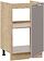 Шкаф напольный Трия Белладжио 1Н5М (дуб крафт золотой/софт капучино)