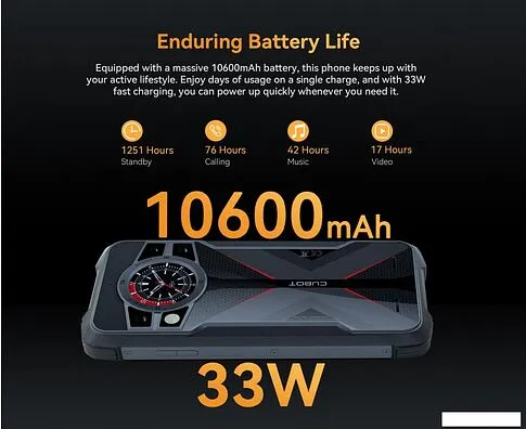 Смартфон Cubot King Kong 9 12GB/512GB (черный)