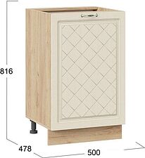 Шкаф напольный Трия Бьянка 1Н5 (дуб крафт золотой/дуб ваниль)