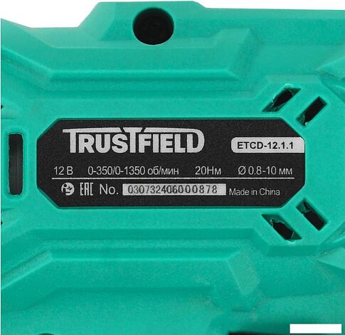 Дрель-шуруповерт Trustfield ETCD-12.2.1 (с 2-мя АКБ, кейс)