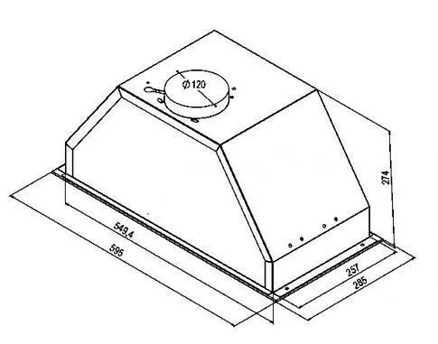 Кухонная вытяжка Weissgauff Aviator 600 PB Black Glass