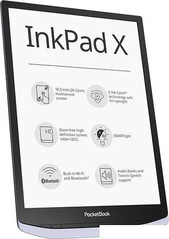 Электронная книга PocketBook InkPad X (серый)